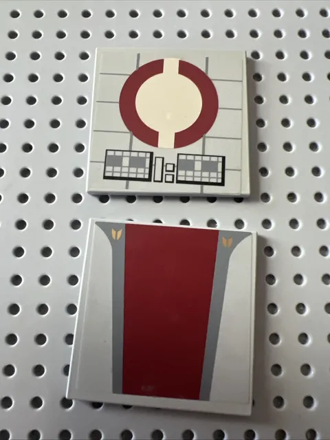LEGO 6881pb04 6881pb05 Star Wars Venator Republic 8039 Sticker Tile 6x6 2pcs