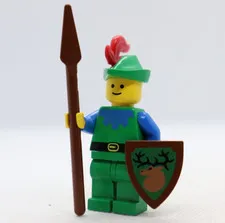 Forestman Blue Red 1877 1680 Plume Shield Castle LEGO® Minifigure Figure