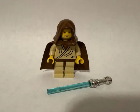 LEGO Star Wars Obi-Wan Kenobi Minifigure sw0023 7110 Landspeeder Cape Hood READ