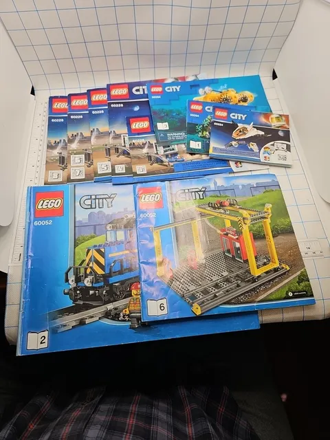 lego City Instruction manuals Only 10 Manual Lot