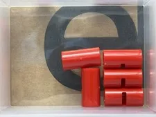LEGO Parts - Red Technic, Pin Connector Round 2L - No 62462 - QTY 5