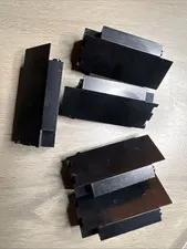 LEGO 2345 Black Panel 3 x 3 x 6 Corner Wall - 5 Pieces