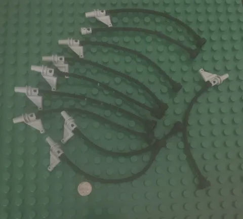 Lego Duplo - Lot Of (10) Fire Fighter Hose Gas Hose  Pieces *