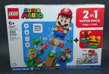 NEW Lego 666777 Super Mario Super Pack 2-in-1 Set 71360 + 71393 *SEALED*