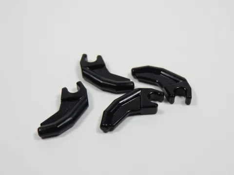 LEGO Lot of 4 Black Robot Droid Arm Minifig Part 3171 S9