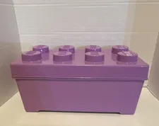 LEGO Storage Brick 8 Stud Large Stackable Toy Box Purple Room Copenhagen