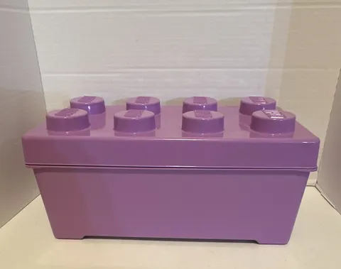 LEGO Storage Brick 8 Stud Large Stackable Toy Box Purple Room Copenhagen
