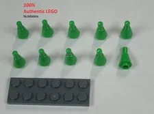 LEGO NEW 1x1 Bright Green Cone Inverted Bar (10x) 6331087 Brick 11610