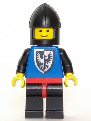 LEGO® Minifigure Castle cas098 Black Falcon Black Legs w/Red Hips Black Chin-Gua