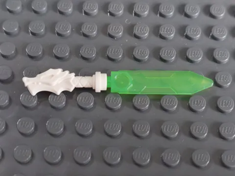 Lego 80023 - Monkie Kid Dragon Sword White Dragon Hilt Trans Bright Green Blade