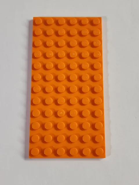 LEGO 6x12 Plate 3028 ● Orange ● Flat ● Parts ● 1 Piece