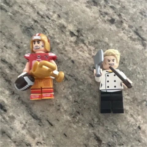 LEGO Minifigure Custom: 49ers Player + Chef Gordon Ramsay (together or separate)