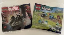 LEGO Bags TWO Travel Packs Marvel Venom Street Bike Friends Mobile Music Trailer