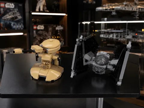 LEGO Star Wars Mini Build Lot Sand Speeder & TIE Fighter MOC Micro Builds