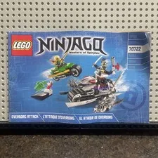 LEGO NINJAGO Masters of Spinjitzu 70722 OverBorg Attack Instruction Manual ONLY