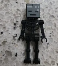LEGO® Wither Skeleton Minifigure min025 Minecraft Black Straight Arm 21172 21154