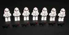 LEGO Star Wars CLONE TROOPER Phase 2 91st Mobile Recon Lot of 7 Minifigures 7250