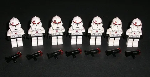 LEGO Star Wars CLONE TROOPER Phase 2 91st Mobile Recon Lot of 7 Minifigures 7250
