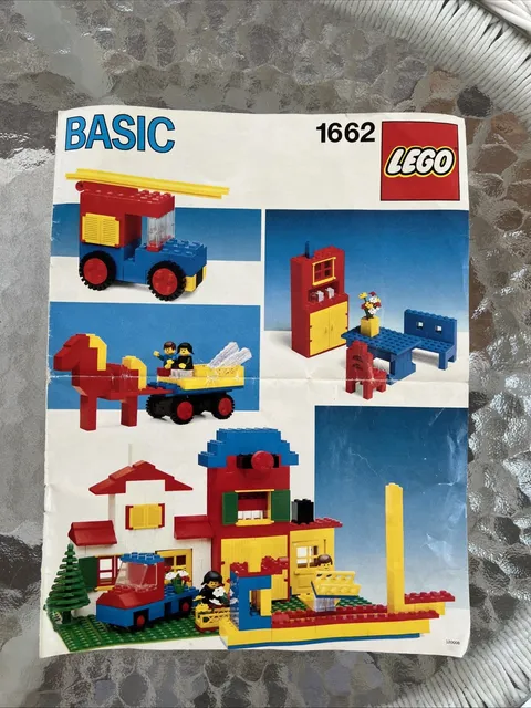 Lego Basic Set 1662  Original Manual Only
