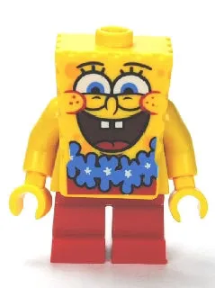 LEGO® Minifigure SpongeBob SquarePants bob036 SpongeBob Blue Lei