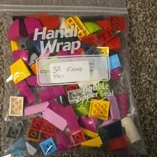 LEGO Bulk Lot Mixed Multicolor Plastic Bricks & Pieces in Bag