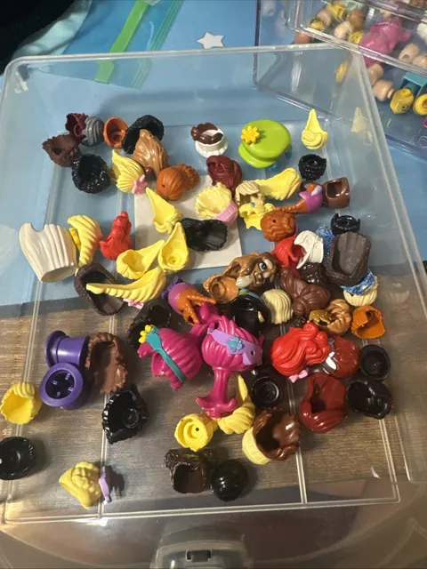 Lego Minifigure Helmets And Hair Lot. No Refunds