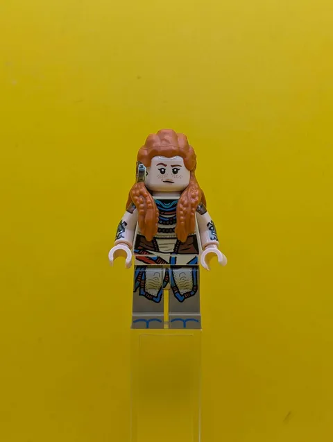 Aloy hfw001 Lopsided Closed Mouth / Surprised Open Mouth Horizan Lego Minifigure