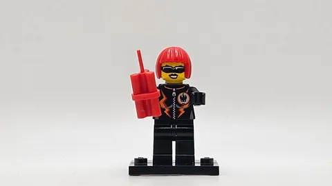 LEGO minifigure Dyna-Mite agt024 Agents villain 8968 red hair