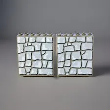 2x Lego Panel 4x6x6 Sloped Printed Gray Rock Wall 30156 30156px1