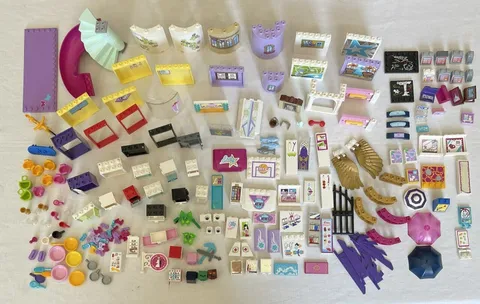LEGO Lot App 200 Pieces Of Specialty Tiles Slide Stairs Building Toys