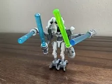 COSTOM General Grievous LEGO Minifigure Star Wars - Light Sabers Included!