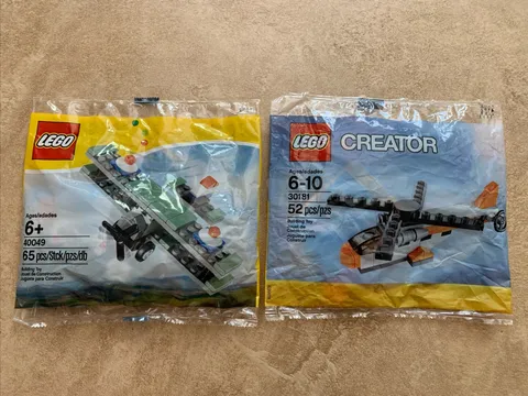 LEGO: Mini Sopwith Camel (40049) + Helicopter (30181)