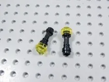 LEGO Lot of 2 Black Flashlights Utensil Accessory Minifig BI