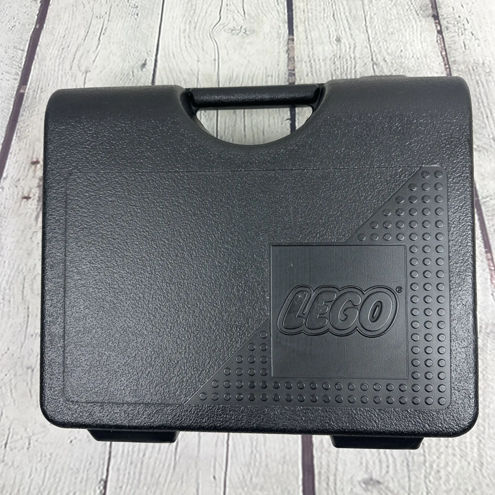 Vintage LEGO Carrying Case Plastic Storage Container Box Latch Black 1997 USA