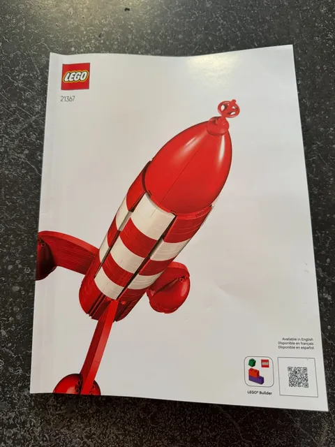 21367 LEGO INSTRUCTION BOOK ONLY Tintin Moon Rocket
