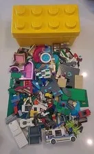 3.75 Lbs + LEGO Storage Brick 8 Stud Large Yellow Container Plastic Bin (B1-B)
