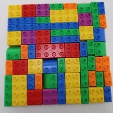 Lego Quatro Building Blocks Preschool Lot of 50+ Pieces Retired 2004