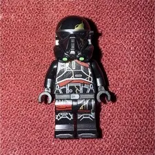LEGO Star Wars Black Armored Minifigure w/ Helmet Printed Torso & Legs Age 5+
