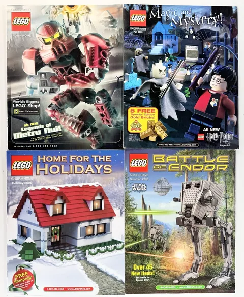 Lego Shop At Home Mail Order Catalog Lot Of 4 2004 2005 2006 Holiday Star Wars