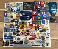 Lego Lots assorted printed and stickered LEGO tiles