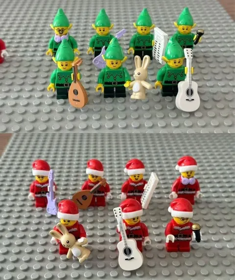 LEGO Minifigure Lot Set Bulk Sale Xmas 2025 Santa Claus Elf