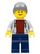 LEGO®｜Minifigure｜City｜Male - Light Bluish Gray Hoodie｜cty0654｜New｜FREE POST