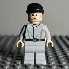 LEGO Imperial Crew Black Cap Minifigure (sw0693) Star Wars Empire Printed Leg 3E