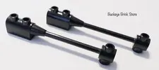Lego Black Bar 1x8 Brick 1x2 Curved Top End - Lot 2