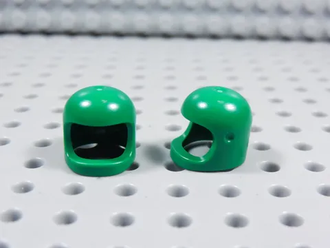LEGO Lot of 2 Green Space Helmet Helmets Accessory Minifig BJ