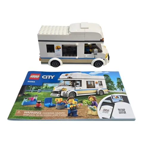 LEGO City #60283 Holiday Camper Van 100% Complete w/ Instruction & Minifigures