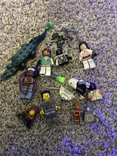 LEGO Minifigure Lot w/ Accessories & Parts - Assorted Figures, Weapons, Gear