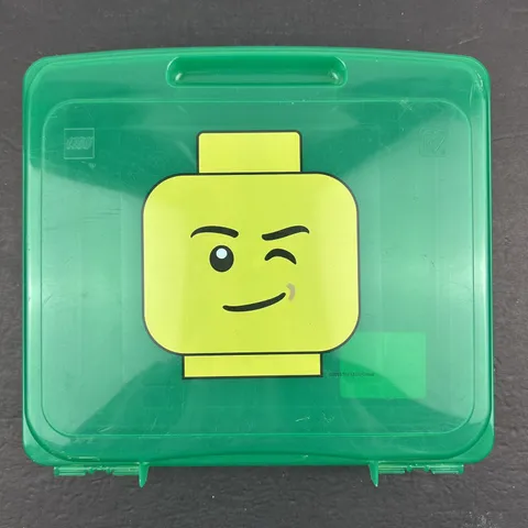 LEGO Project Case Green Storage Container  13"x12"x3" Carry Case 2013