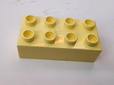 LEGO Bright Light Yellow Duplo, Brick 2 x 4 3011