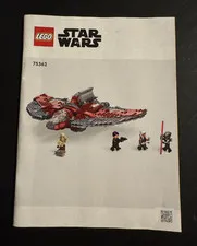 LEGO Star Wars Ahsoka Tano's T-6 Jedi Shuttle 75362 Instruction Manual Booklet